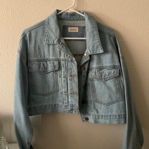 Cropped denim jacket (L)